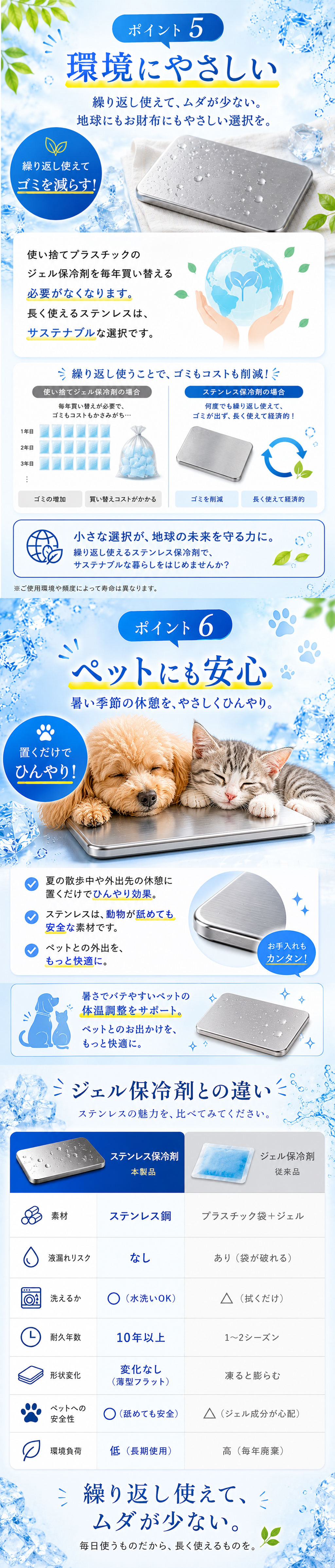 ステンレス保冷剤
